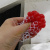 Антистрес Мʼячик-мозок Mesh Squish Game (6 см), неон, червоний MIC C37613