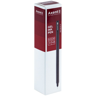 Ручка гелева Ultraline, чорна Axent AG1120-01-A