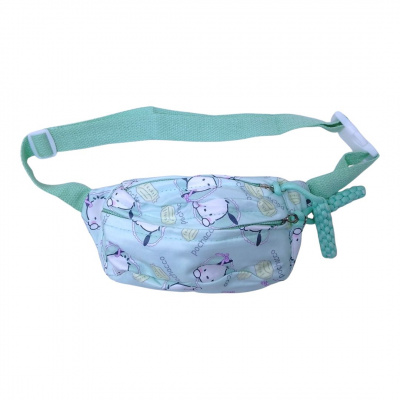 Сумочка-бананка аніме Sanrio. Pochacco (бірюзова) MIC C68142