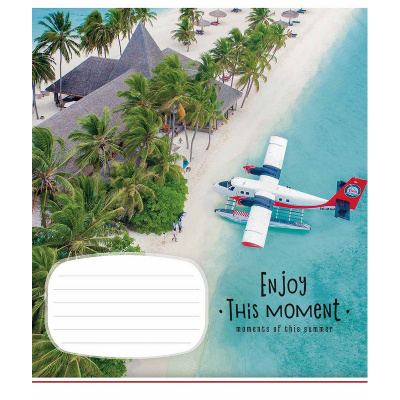 Зошит учнівський "Enjoy this moment" 012-2896L-4 в лінію, 12 аркушів