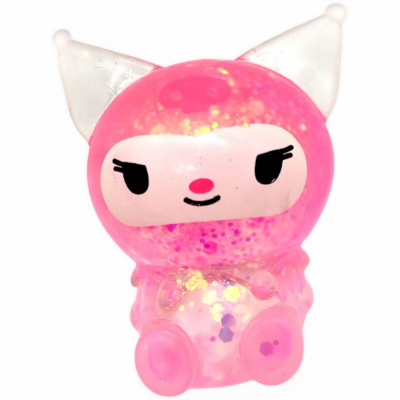 Антистрес жуйка-тягучка Аніме. Sanrio. Kuromi (рожевий) MIC KA-23-1734