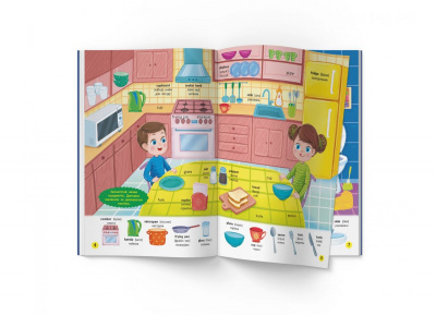 Книга з наклейками English. Мої перші слова (укр) Crystal Book F00030418