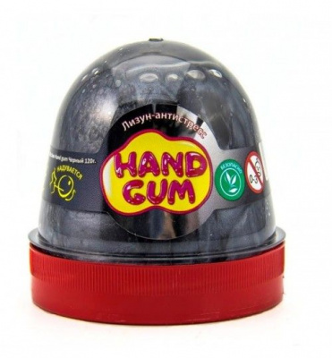 Лизун-антистрес Hand gum 120 г чорний MiC 80067