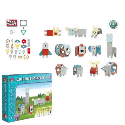 Конструктор магнітний Play Smart (тварини) Play Smart 2469