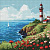 Алмазна мозаїка "Маяк на горизонті" AMO7969 40х40см