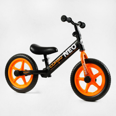 Велобіг Corso Neo, колеса 12 (30 см) EVA  (чорний) Corso EN-69790