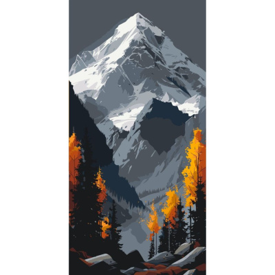 Картина за номерами Нескорена вершина 40х80 см Art Craft 11046-AC
