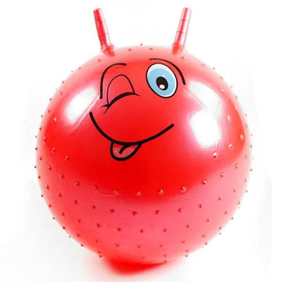 Мʼяч для фітнесу/фітбол Смайл (червоний) MIC C56692