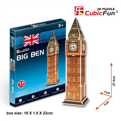 CubicFun Тривимірна головоломка-конструктор БІГ БЕН серія міні Cubic Fun S3015h