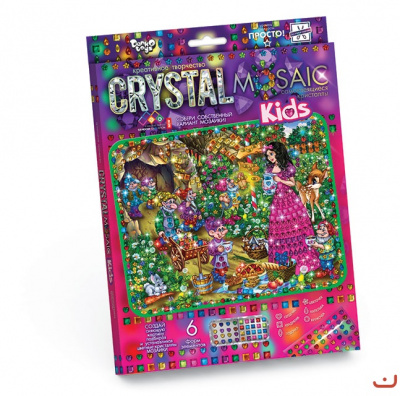 Набір для креативної творчості CRYSTAL MOSAIC KIDS, Білосніжка MiC CRMk-01-07