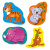 Мʼякі бебі пазли Тигреня та друзі (4 шт) Vladi Toys VT1106-72