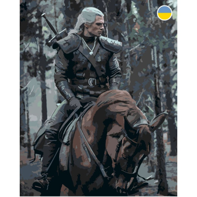 Картина по номерах Відьмак 40x50 см Origami LW3107