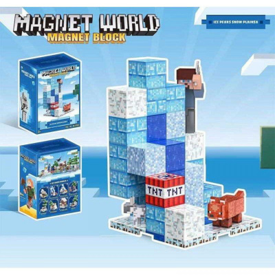 Магнітний конструктор «Блоки Minecraft» (48 елементів) MIC T9912