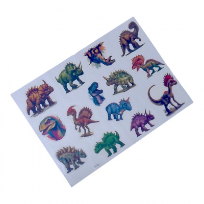 Татуювання-перебивки, тимчасові, Динозаврики 2 (1 аркуш) Експрес Удачі Т1