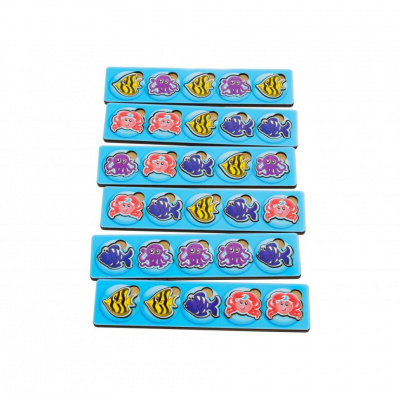 Дерев'яна настільна гра "Морські жителі-1" Ubumblebees (ПСД003) PSD003 сортер-комодик