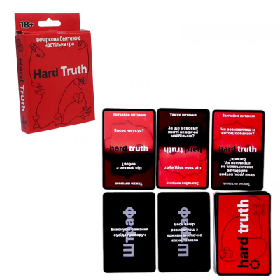 Гра настільна карткова Hard Truth 18+ DreamMakers 2272_C