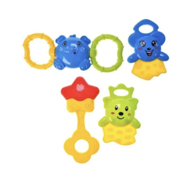 Набір брязкалець в колбі 26,5x10x10 см YG Toys (БЛАКИТНИЙ) huan le xing toys 997-63A