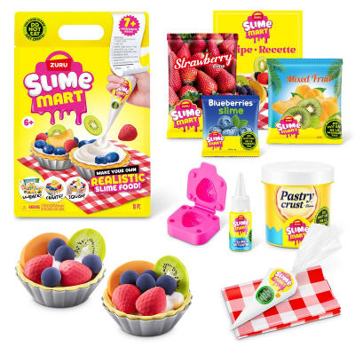 Ігровий набір зі слаймами SLIME MART серії Shopping Bag – ФРУКТОВИЙ ТАРТ Slime Mart 15901E