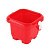 Пластикове відерце, червоне Технок 6955