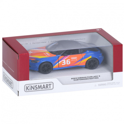 Машинка інерційна 2023 Nissan Fairlady Z KT5443WF(Blue) 1:36, 12 см, відчиняються двері
