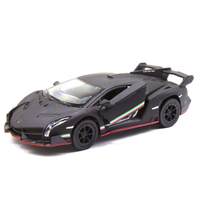 Машинка металева Lamborghini Veneno, чорний Kinsmart KT5452W