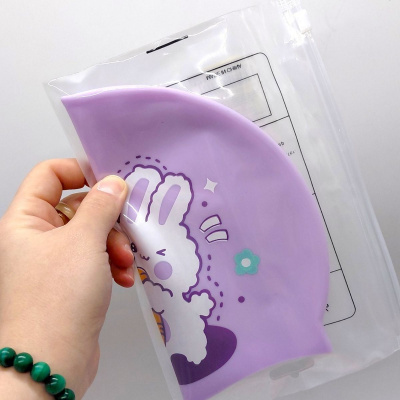 Шапочка для плавання силіконова, у пакеті ДИНОЗАВР (БЛАКИТНА) MIC G26495