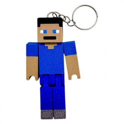 3D Брелоки MINECRAFT / МАЙНКРАФТ STEVE / СТІВ KEYCHAIN, 3D друк OYTOY 01016100
