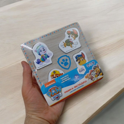 Деревʼяна іграшка Щенячий патруль: Paw Patrol, рамка-вкладиш Kids hits KH20/051