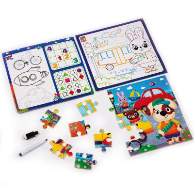 Гра настільна Набір 4 в 1. Транспорт  (укр) Vladi Toys VT2002-06