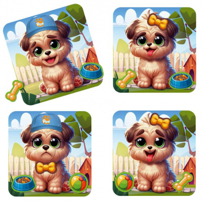 Гра розвиваюча Vladi Toys магнітна Емоції Песика (укр) Vladi Toys VT3220-04