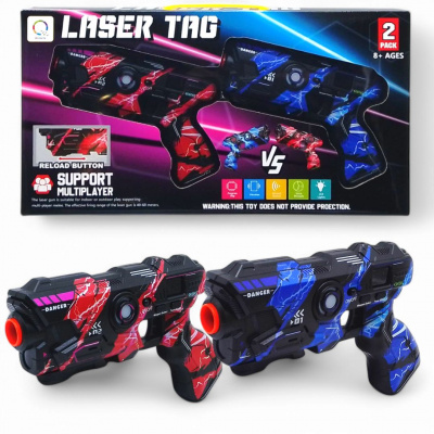 Набір бластерів 2 в 1 Laser Tag (червоний + синій) QIAO JING LING TOYS 2140B