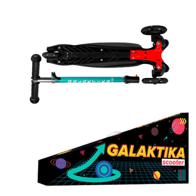 Самокат дитячий Galaktika, триколісний (червоний) MIC GS-0068/2