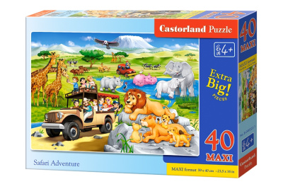 Пазли Максі Захоплююча сафарі, 40 елементів Castorland B-040322