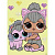 Набір з алмазною мозаїкою (вибірковою) L.O.L. Surprise! KITTY QUEEN WITH KITTY KITTY 15x20см Ідейка AML1206
