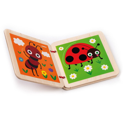 Деревʼяна іграшка Деревʼяна книга. Комахи Vladi Toys RW3033