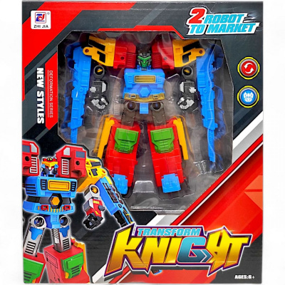 Робот-трансформер Knight, синій+червоний Zhi Jia 899-69