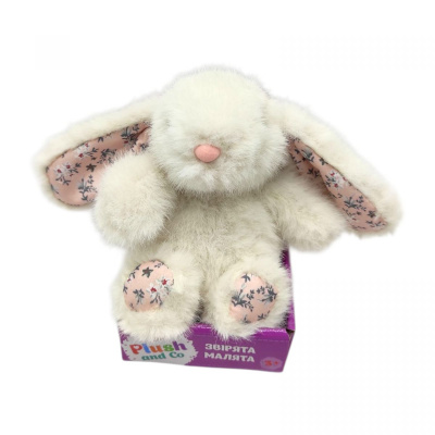 Мяка іграшка Plush and Co ЗАЙЧИК (ВИД 1) 16 см з вушками Plush and Co PLC25017