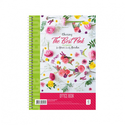 Блокнот для записів Б-Л4-40-4, 40 аркушів, клітина, пружина збоку