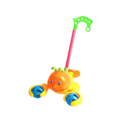 Дитяча каталка на паличці Bambi 198-13  Жовто-Помаранчевий