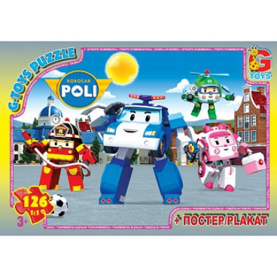 Пазли Робокар Полі, 126 ел Gtoys RR067440