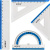 Набір лінійок Ruler Set, блакитний Kite K17-280-07 Набір лінійок Ruler Set, блакитний Kite K17-280-07