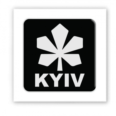 3D стікер Kyiv Black (ціна за 1 шт) Tattooshka SX-123