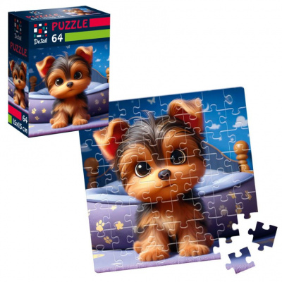 Пазли De.tail. Допитливе цуценя 64 деталі Vladi Toys DT1234-09
