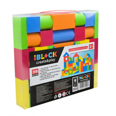 Дитячий конструктор "Safe Blocks" PL89905, 38 деталей