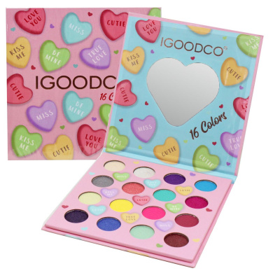 Набір тіней для повік IGoodCo, 16 кольорів igoodco IG2920