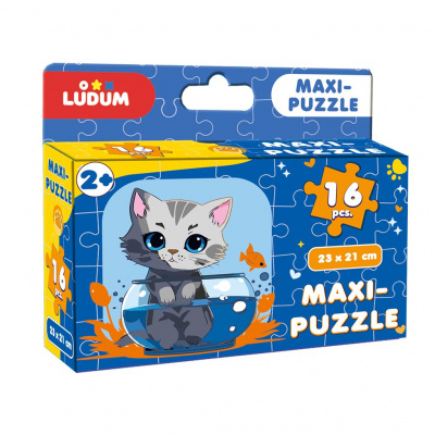 Пазл Максі-пазл Котик, 16 елементів Ludum ME5032-02