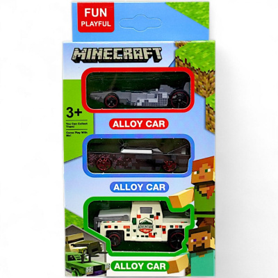Набір машинок Майнкрафт (Minecraft), вид 2 Fun playful 86005