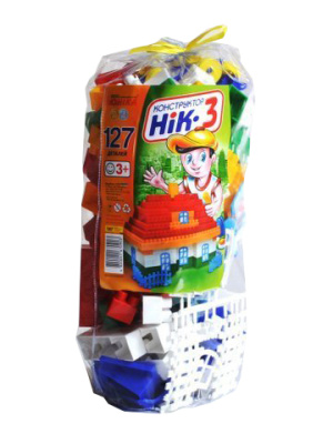 Конструктор дитячий НІК-3, 127 дет Unika 0903