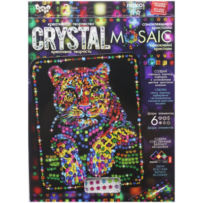 Набір для креативної творчості CRYSTAL MOSAIC, Пума Dankotoys CRM-02-01,02,03,04...10