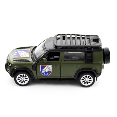 Машинка металева із серії Шеврони Героїв - Land Rover Defender 110 - 25 ОПДБР TechnoDrive 250289M